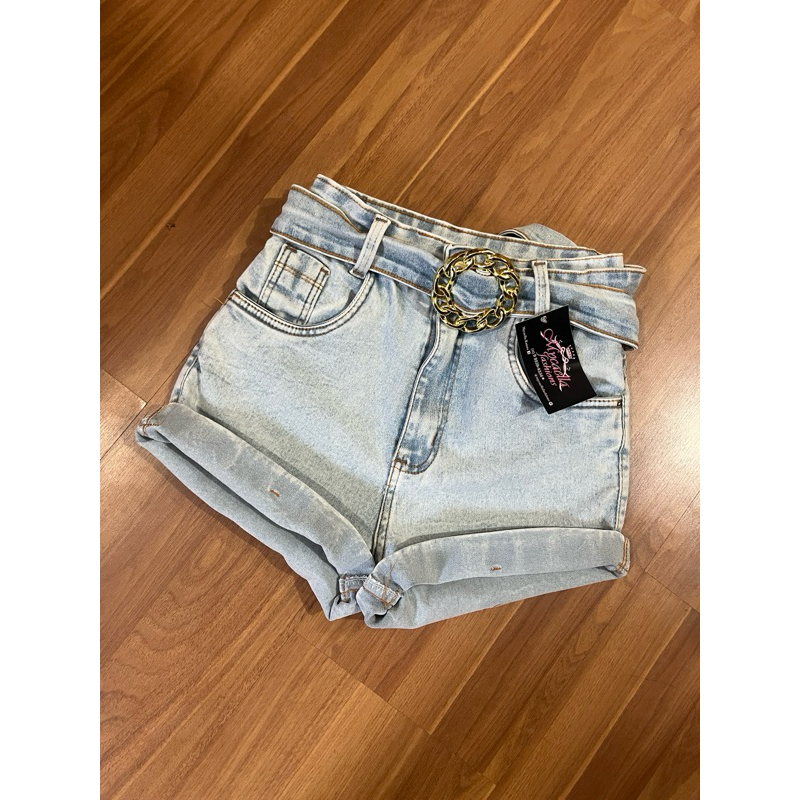 short jeans me linda short jeans mom short jeans sem lycra short jeans lavagem claro