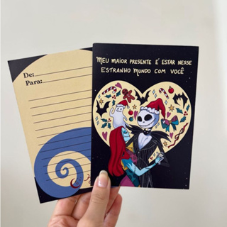 Cartão Jack Natal Estranho Mundo em Oferta na Shopee
