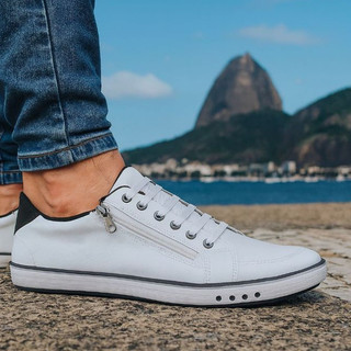 Sapatênis Masculino Tênis Casual Sapato Estiloso Confortável Festa Casamento Culto dia a dia