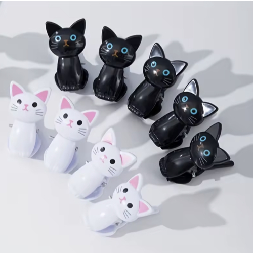 Kit 4 Pegadores Prendedor Gatinhos Decorativo Multiuso R1940