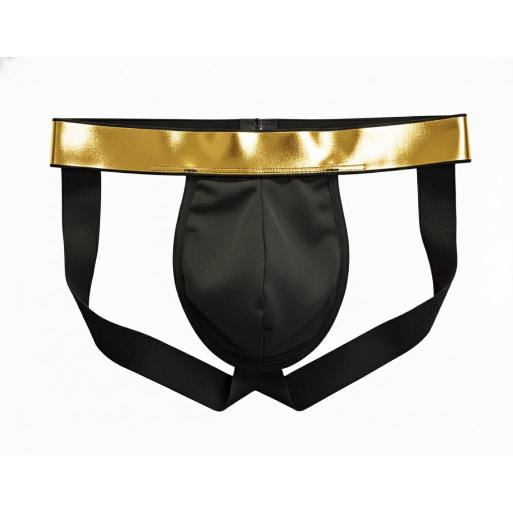 Cueca Jockstrap Sexy Cós Dourado ou Prata