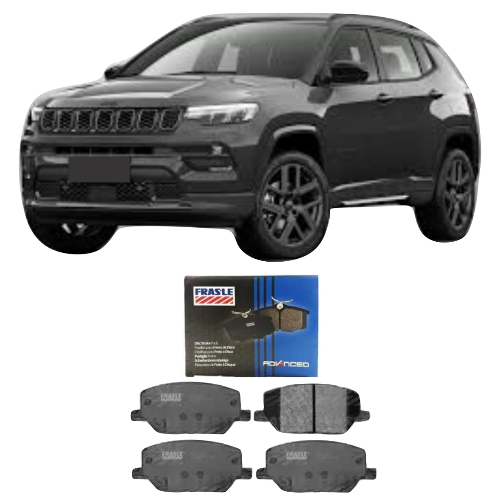 Jogo Pastilha De Freio Dianteira Jeep Compass 1.3 2.0 2016 A 2025 Frasle