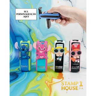 Trodat Pocket 9511 Personalizado com Diversos Apliques Emborrachado em Oferta na Shopee