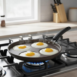 Frigideira Gourmet Com 4 Divisorias Antiaderente Multifuncional Multiflon em Oferta na Shopee