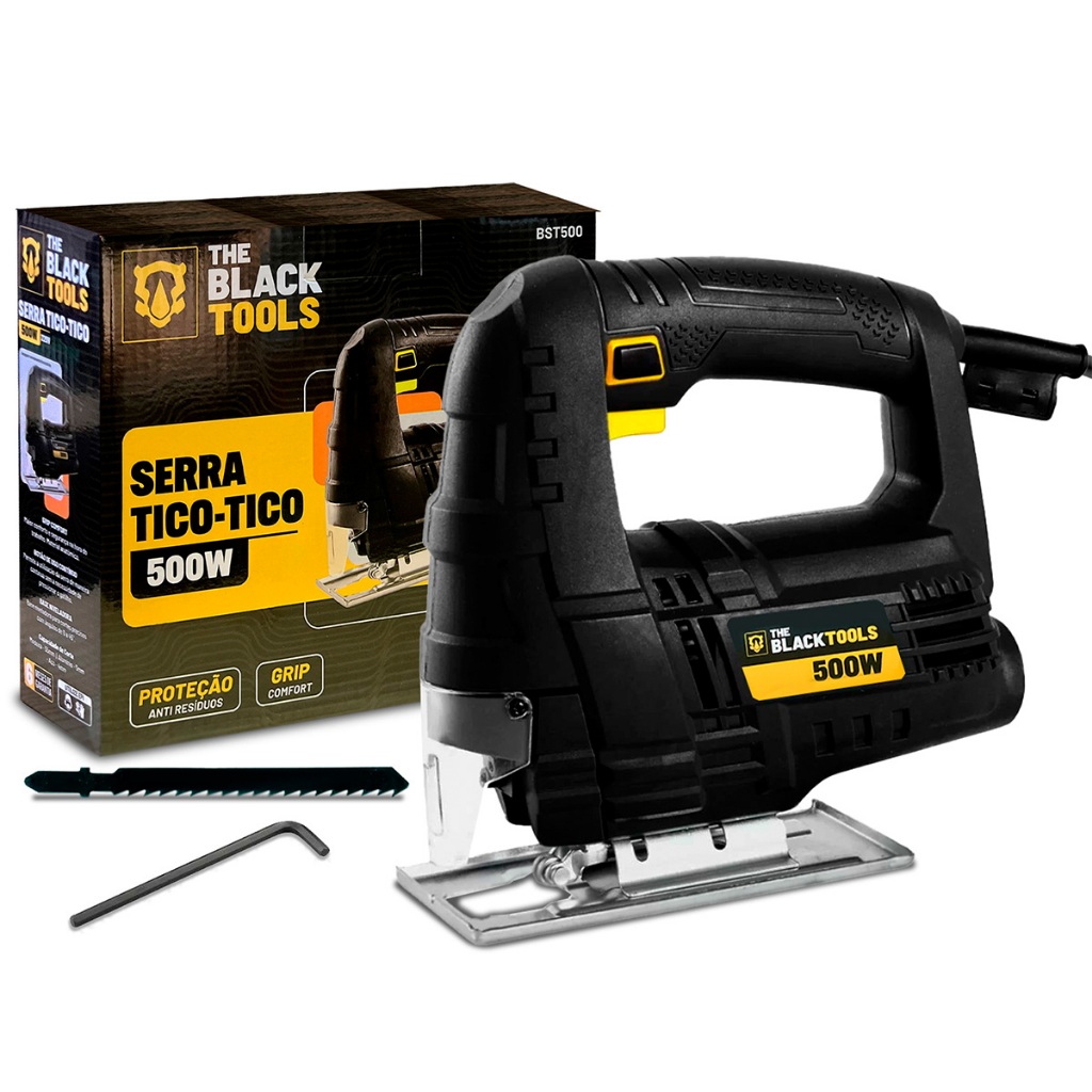 Serra Tico Tico Corte Madeira Metal 500w Com Lamina The Black Tools em Oferta na Shopee