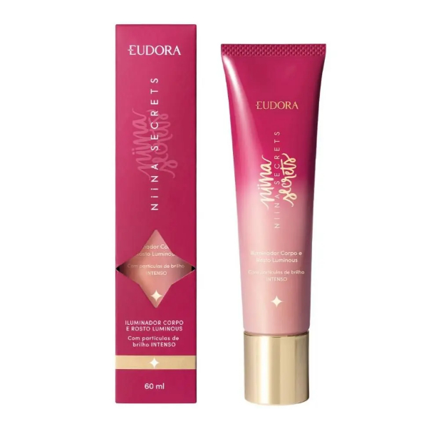 Iluminador Corpo E Rosto Luminous Eudora Niina Secrets 60ml