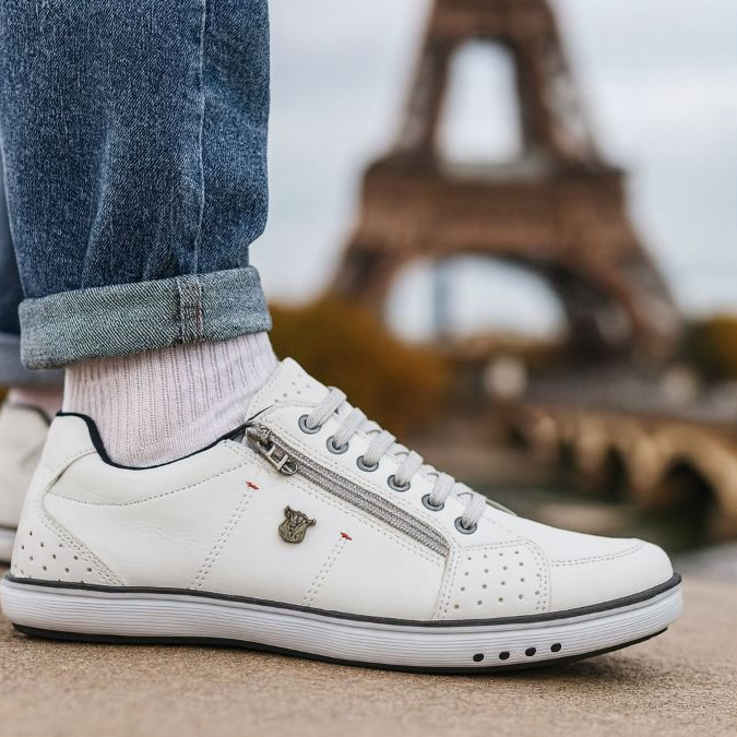 Tênis Casual Esportivo Sapatênis Elástico e zíper sapato super Confortável ideal Casamento Trabalho em Oferta na Shopee