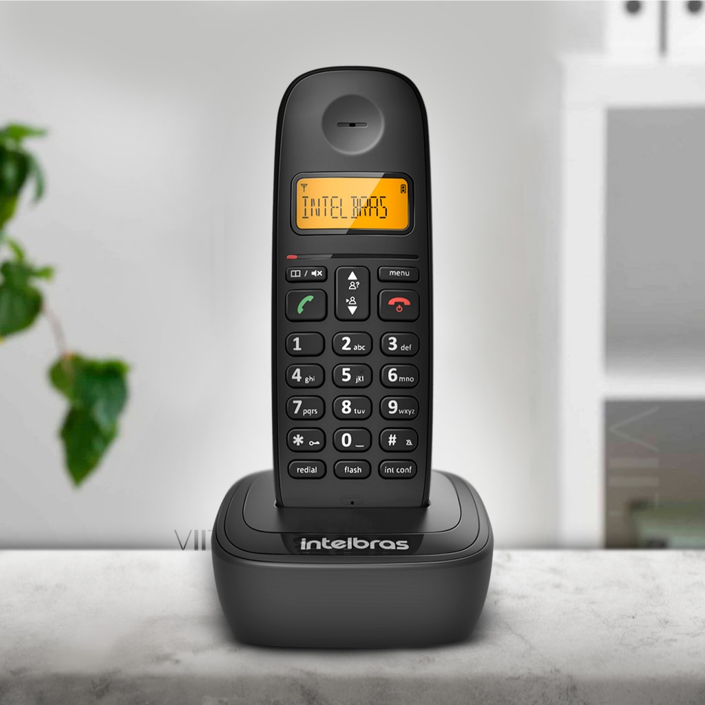 Telefone Sem Fio Intelbras TS2510 Identificador de Chamadas Expansível Até 6 Ramais Original Com NF