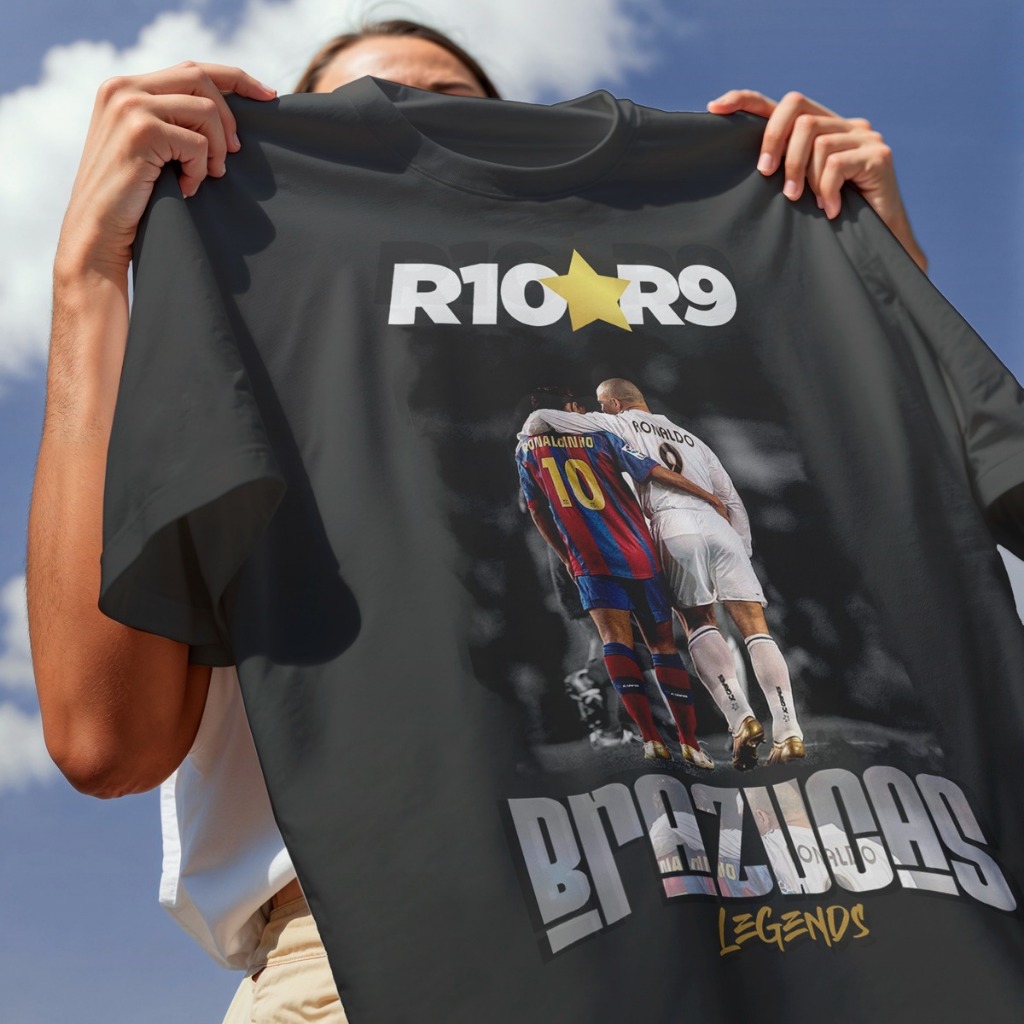 Camiseta Brazucas Legends - Ronaldinho e Ronaldo Fenomeno