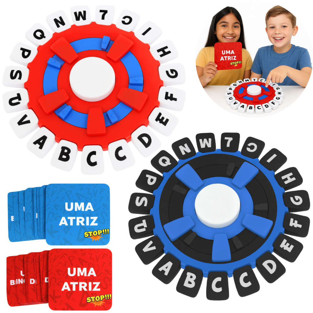 Jogo Stop Caça Palavras Brinquedo Responde Rápido Português