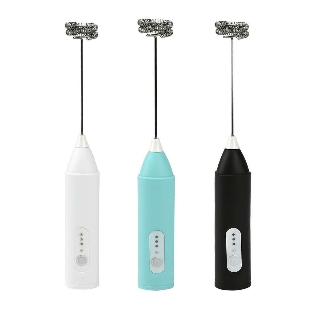 Batedor Elétrico 3 Velocidades Espumador de Leite Silencioso Recarregável 400mAh 8000rpm
