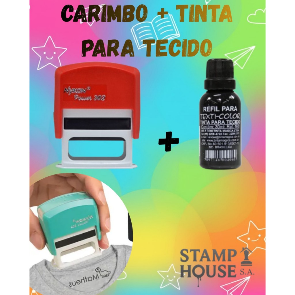 CARIMBO PARA TECIDO - DIVERSOS MODELOS