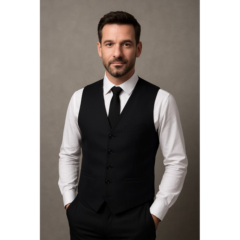 Colete Adulto Preto Para casamentos formaturas igreja