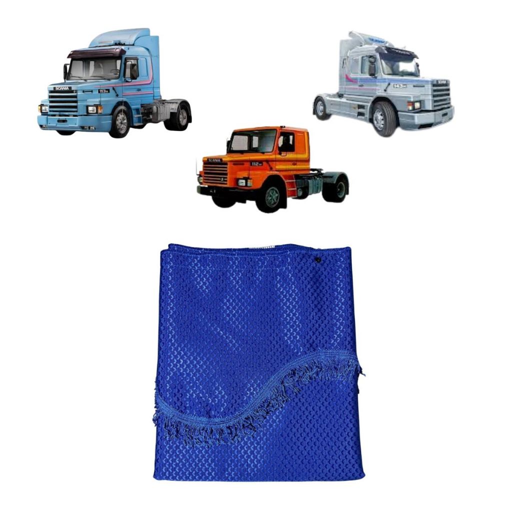 Cortina Cetim Caminhao 5 Peças Scania 113 / 143 / 112