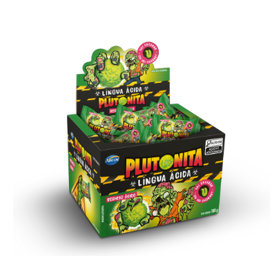 Chiclete Plutonita Língua Ácida 180g em Oferta na Shopee