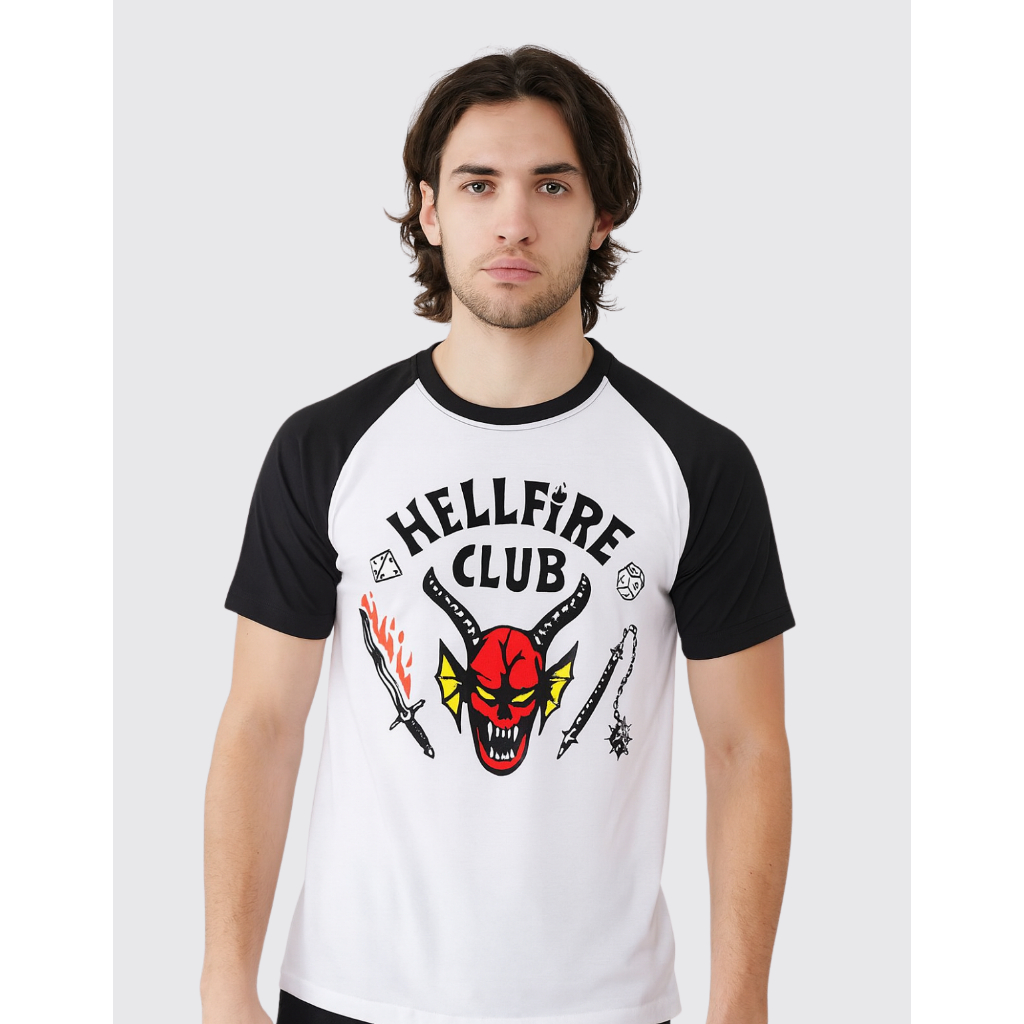 Camiseta Hell Fire Clube Serie Seriado TV Nerd Retro em Oferta na Shopee