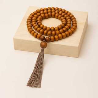 Japamala 108 contas de madeira com pedras olho de tigre 8mm em Oferta na Shopee