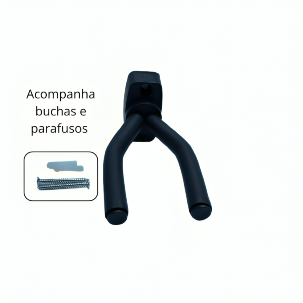 Suporte de Parede Violão Cavaquinho Ukulele Guitarra Violino fácil instalação incluso buchas e parafusos em Oferta na Shopee