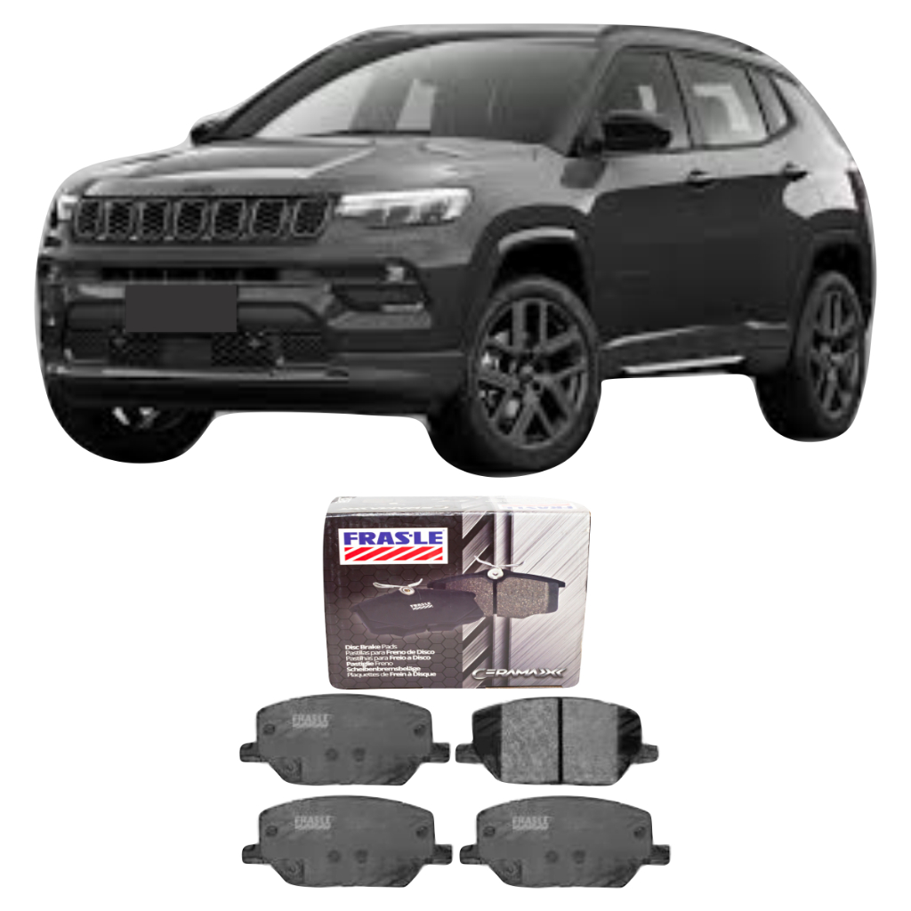 Jogo Pastilha De Freio Dianteira Jeep Compass 1.3 2.0 20116 A 2025 Frasle Cerâmica