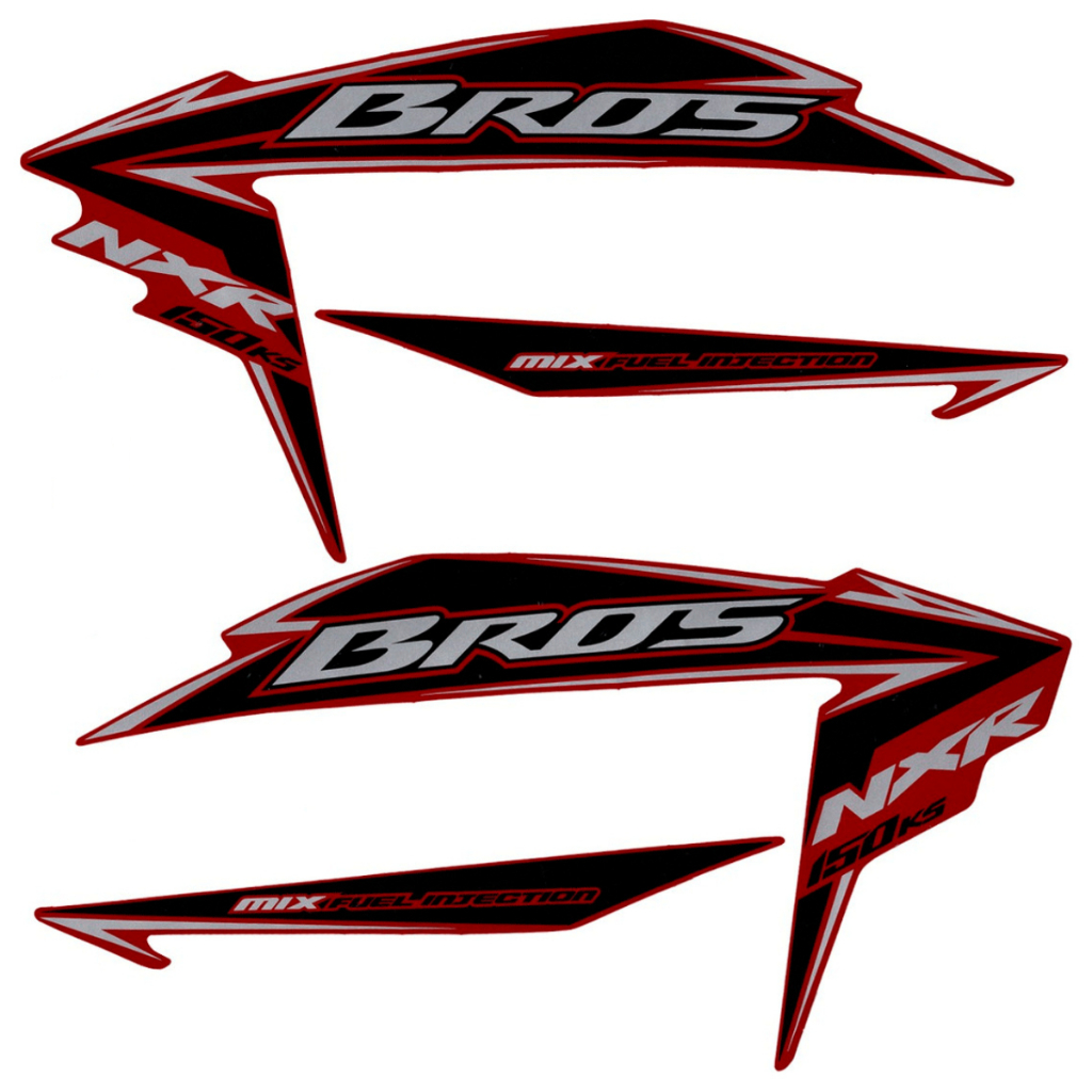 Jogo Faixa Adesivo Vinil Compatível Com Moto Bros 150 2011 Cor Vermelha em Oferta na Shopee