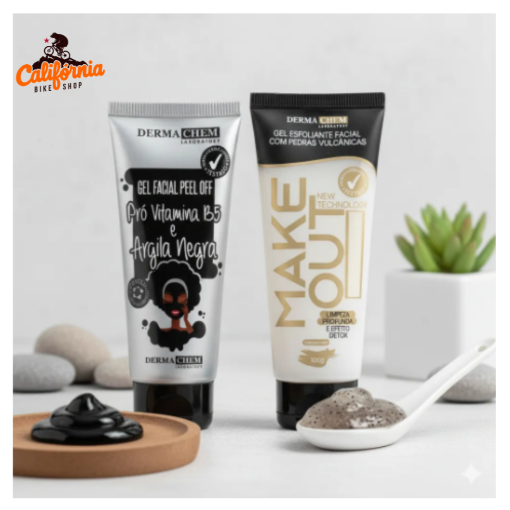 KIT LIMPEZA DE PELE PROFUNDA ARGILA NEGRA + ESFOLIANTE ANTI OLEOSIDADE 🌑 SKINCARE COMPLETO