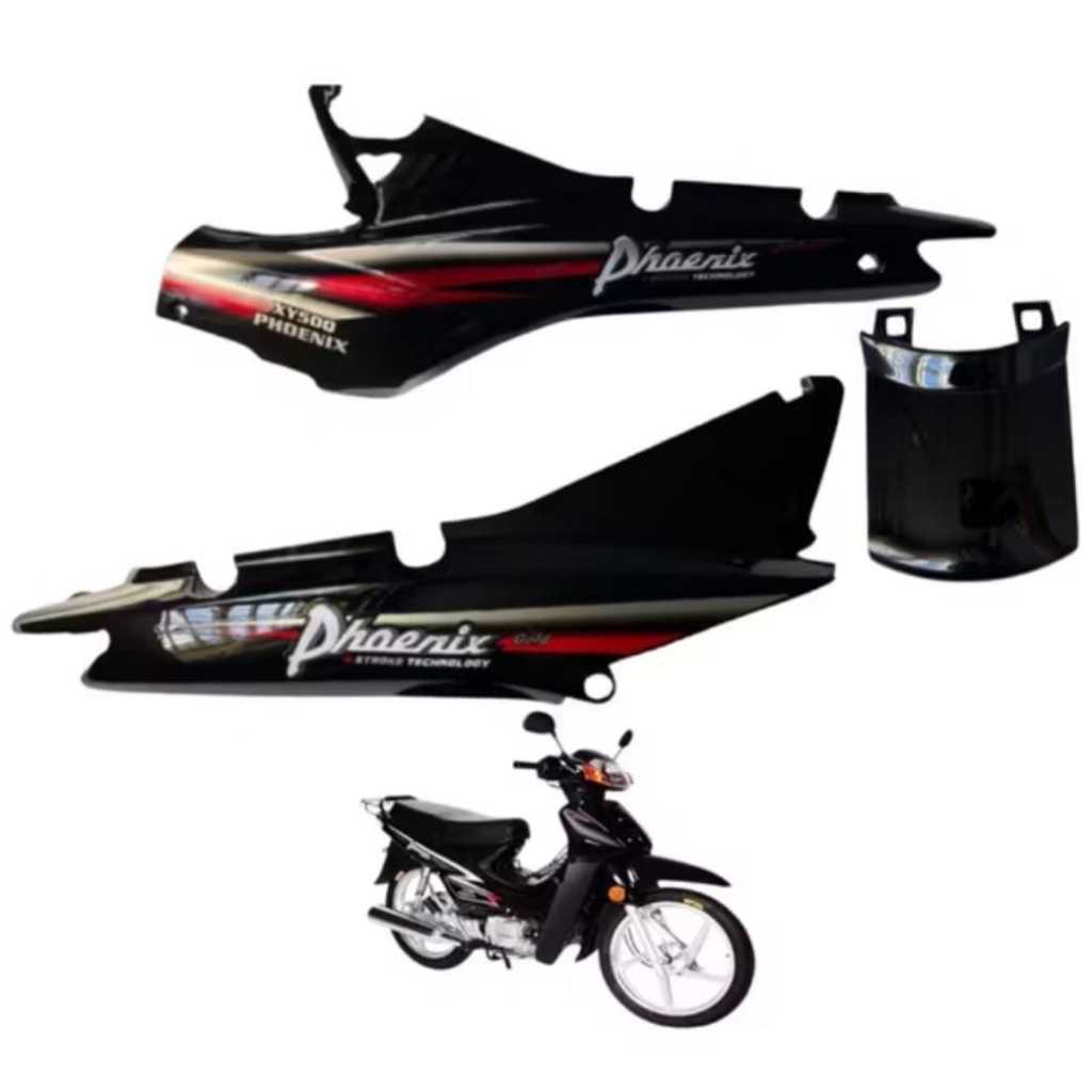 RABETA COMPLETA SHINERAY PHOENIX GOLD PRETO DIR/ESQ/CENTRAL