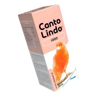 Cantolindo Iodo 20ml para Pássaros Muda de Penas Aves Canário Curió Suplemento em Oferta na Shopee