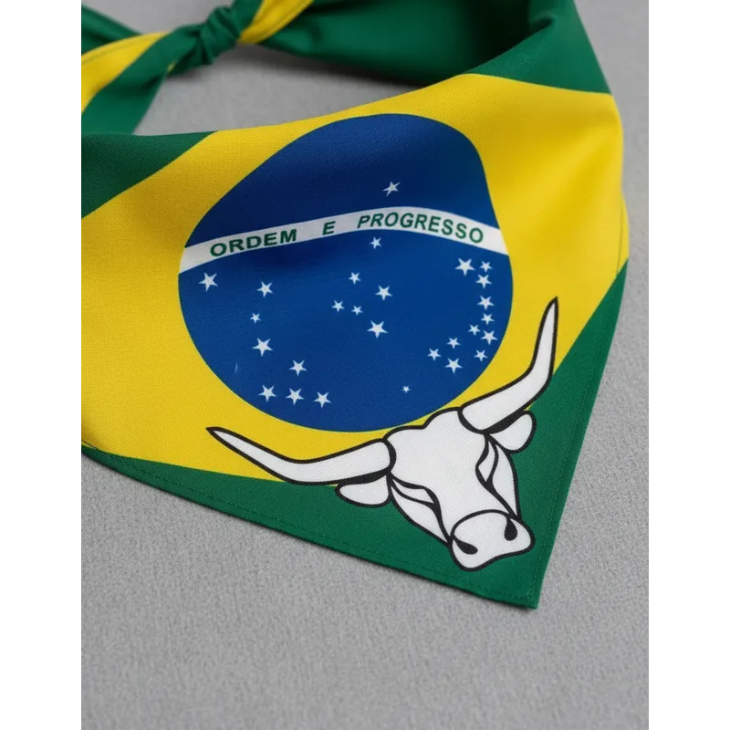 Bandana Brasil Lenço Country Unissex