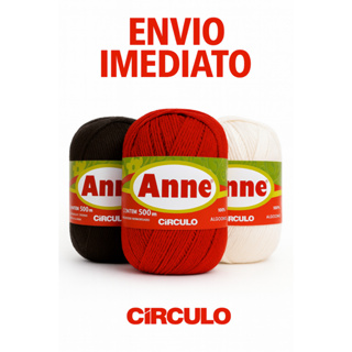 Fio Anne 500m Linha Círculo - Artesanato, Crochê e Tricô em Oferta na Shopee