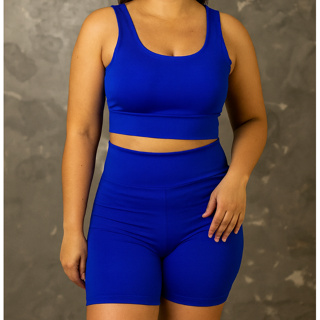 Conjunto De Academia Short e Top Fitness Alça Grossa Treino Suplex em Oferta na Shopee