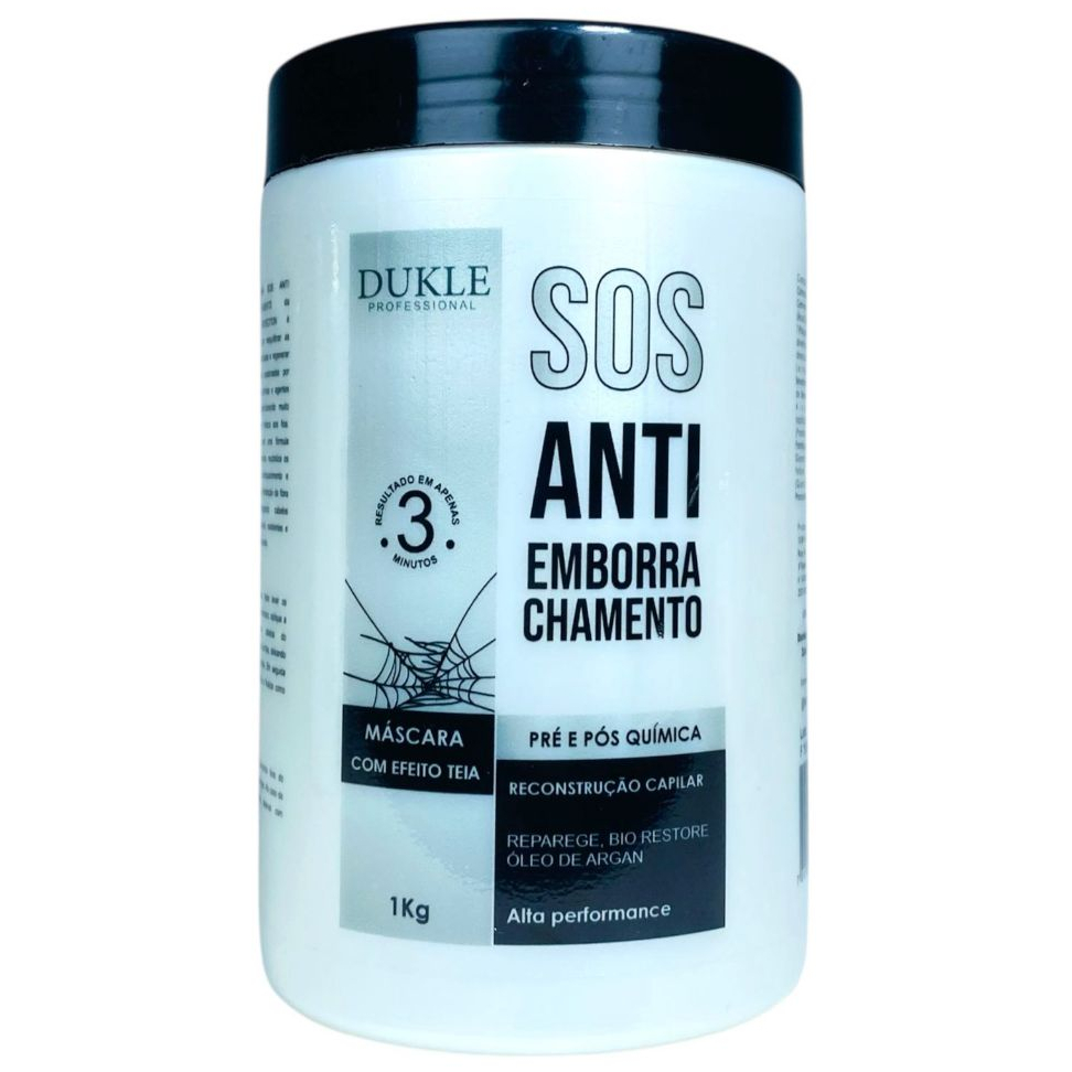 Máscara de Reconstrução SOS Antiemborrachamento 1Kg Dukle Professional em Oferta na Shopee