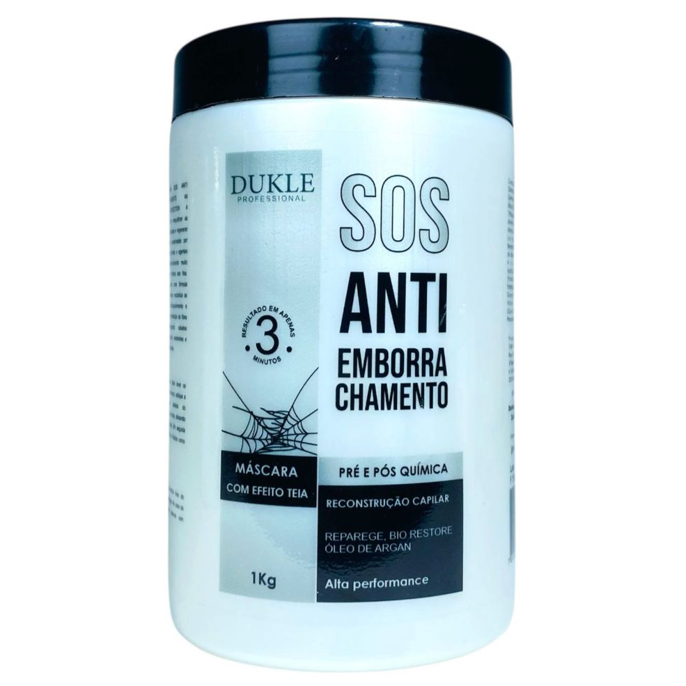 Antiemborrachamento Máscara de Reconstrução SOS Para Pré e Pós Química 1Kg Dukle Professional em Oferta na Shopee
