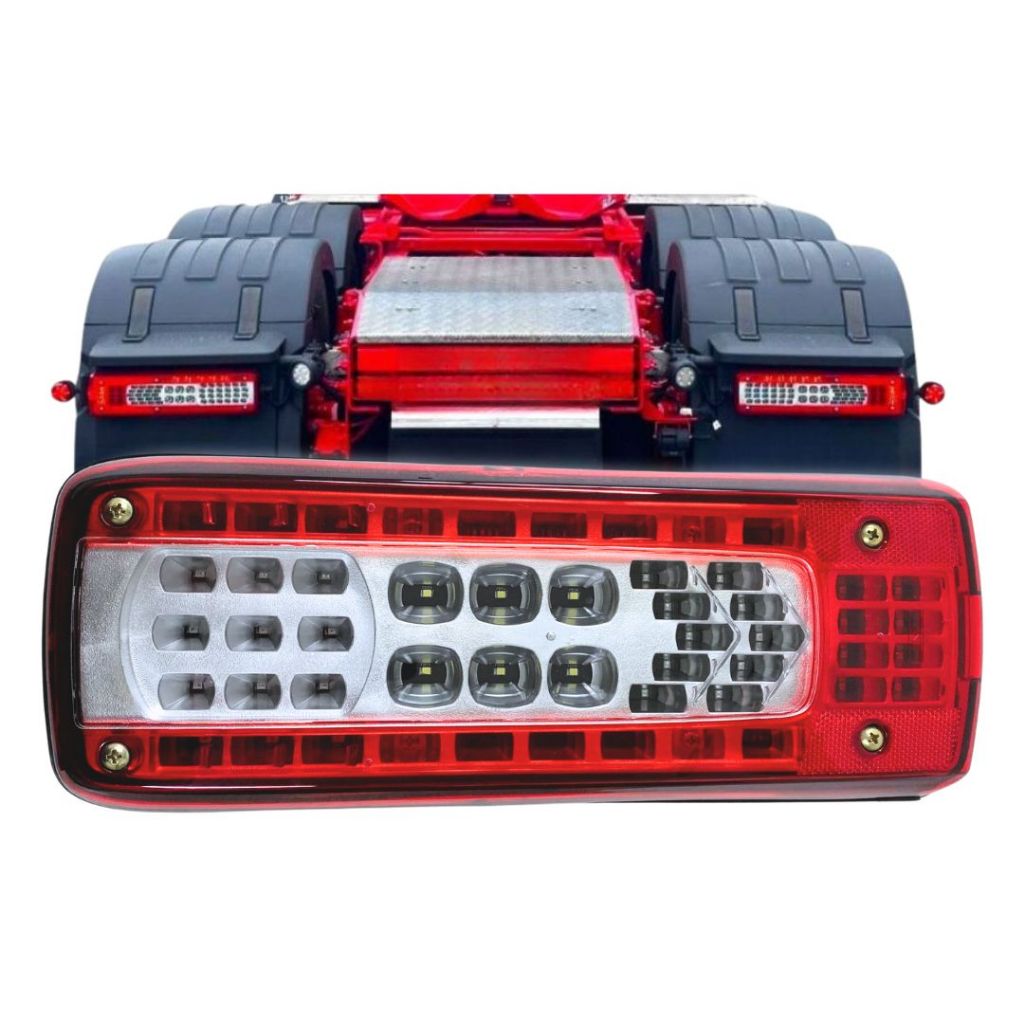 Lanterna Traseira Com Vigia Lado Esquerdo Para Caminhão Volvo FH FM VM 16 Após 2015 IVAL1045 em Oferta na Shopee