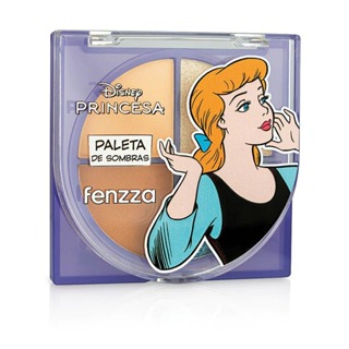 Paleta de Sombras 2 Cores Matte e  2 Cores Cintilante Princesas Disney - Fenzza LANÇAMENTO em Oferta na Shopee