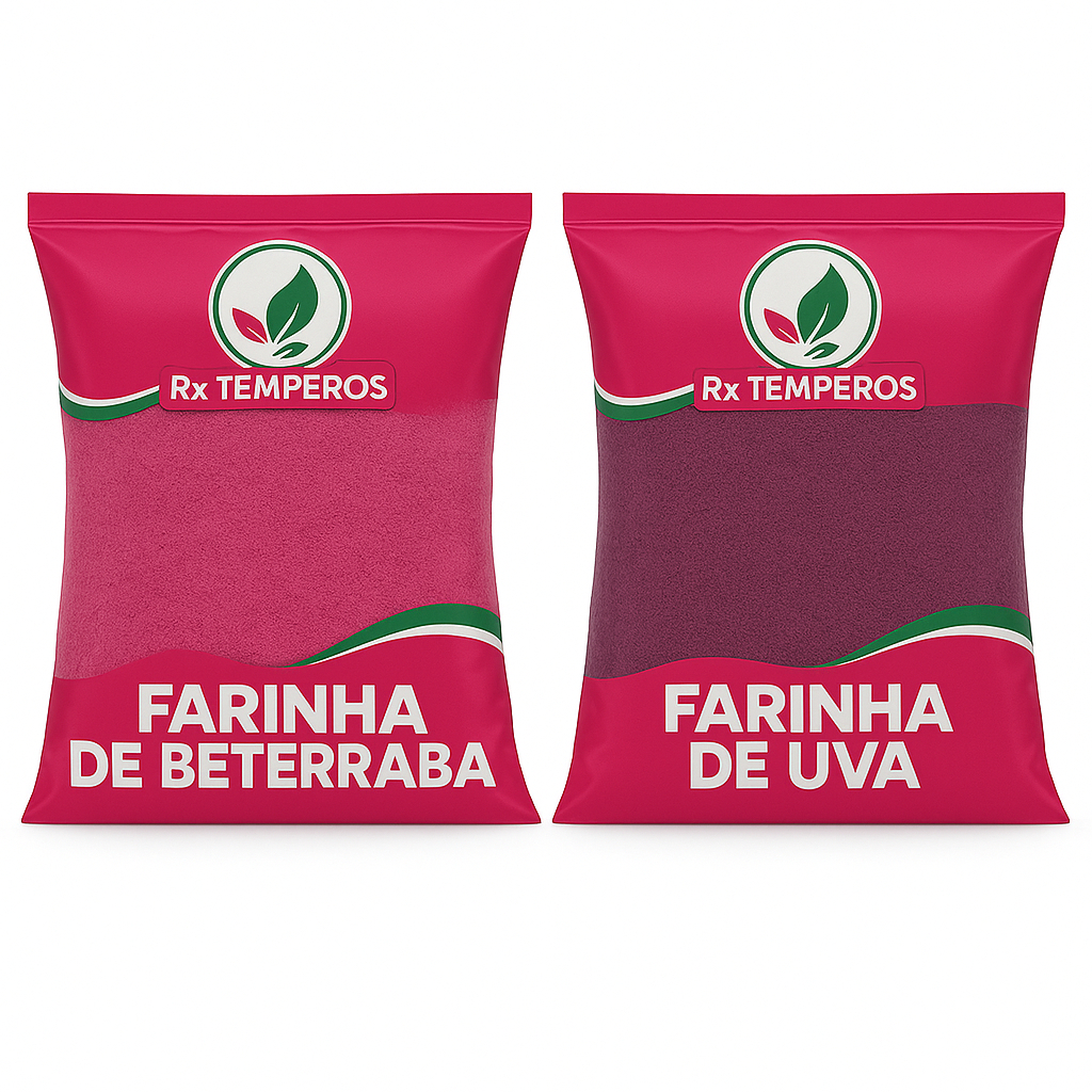Kit Farinha de Beterraba e Farinha de Uva 1kg em Oferta na Shopee