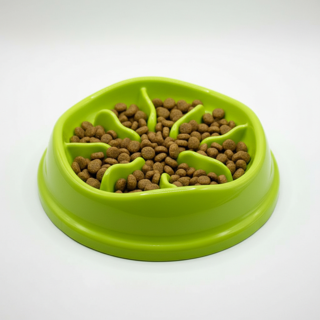 Comedouro Pet Lento Labirinto Interativo 550ml Cão Gato Ansioso Alimentação Saudável Educativo