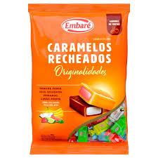 Bala De Caramelo Recheada Sortida 600g - Embaré