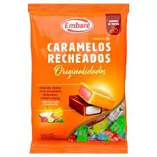 Bala De Caramelo Recheada Sortida 600g - Embaré