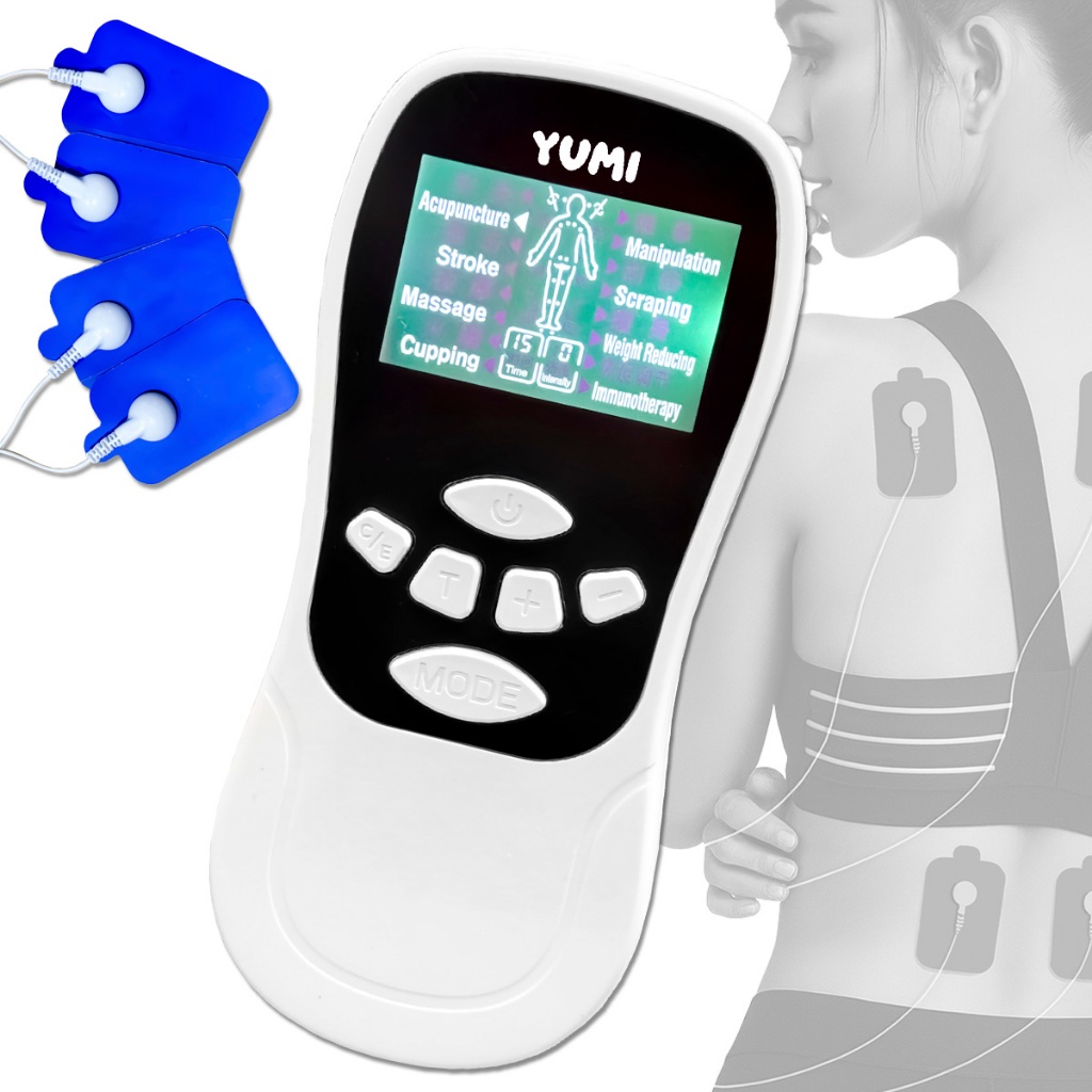 Terapia Digital Eletroestimulador Aparelho De Fisioterapia Massagem Choquinho USB Recarregável em Oferta na Shopee