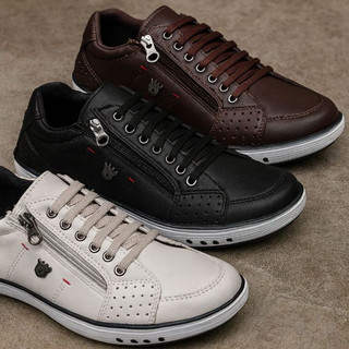 Kit 3 Pares Sapatenis Casual Combo Sapato Elastico Esportivo Sapato Ziper Tênis super Confortável