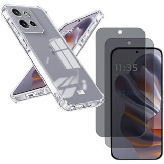 Capa capinha Anti Impacto Transparente + Película 3d 9d Privacidade Para Motorola Edge 60 Neo em Oferta na Shopee
