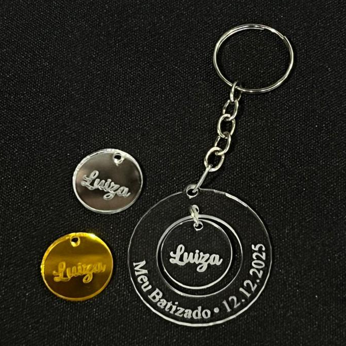 LEMBRANCINHA CHAVEIRO PERSONALIZADO COM NOME - LEMBRANÇA BATIZADO - ANIVERSARIO - CHA DE BEBE