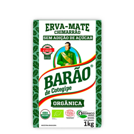 Erva Mate Barão Orgânica 1Kg - Barão de Cotegipe