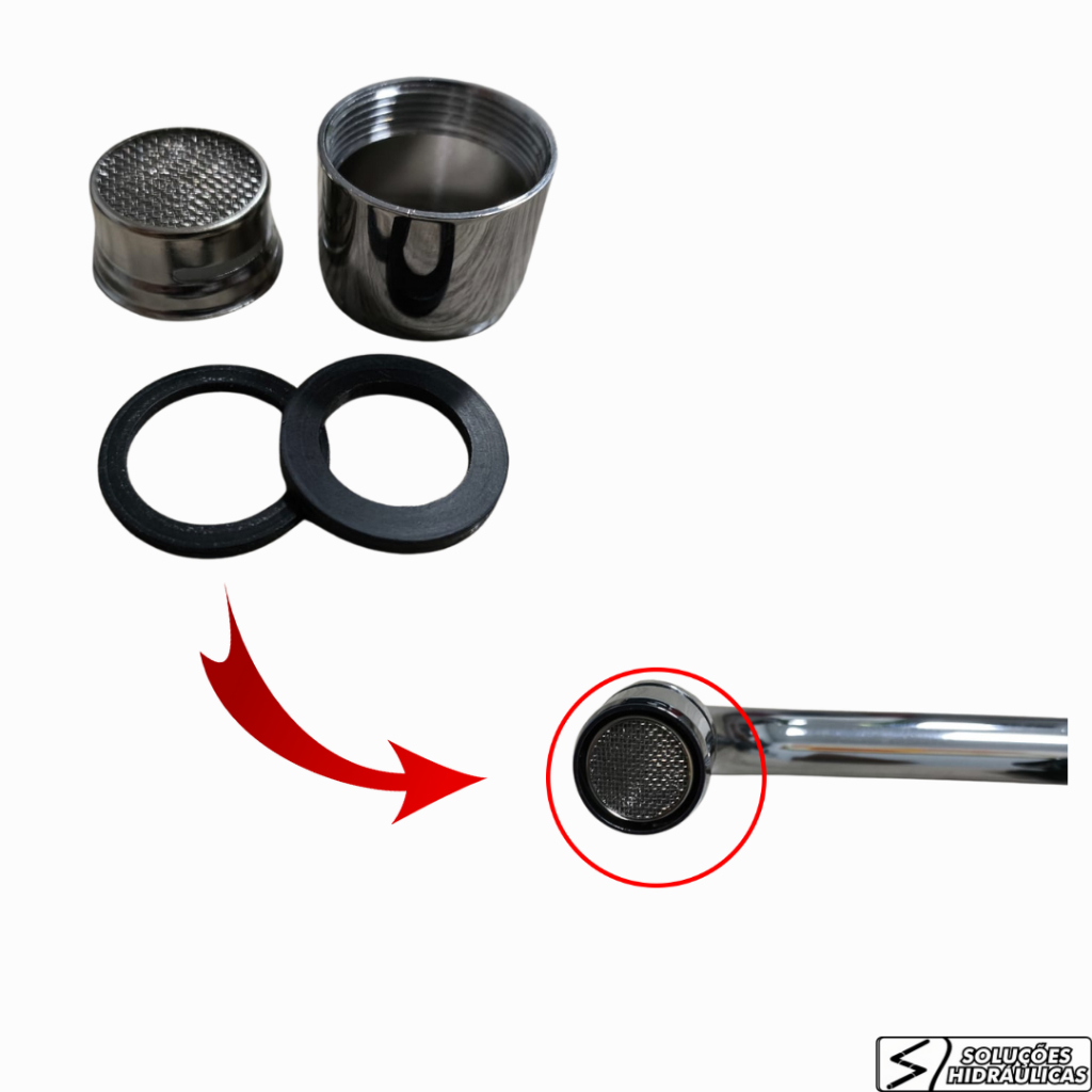 AREJADOR PARA TORNEIRA M22 METAL CR - DOCOL/DECA/LORENZETTI/MEBER