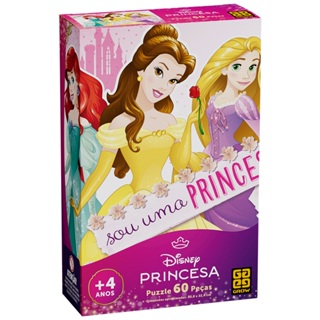 Puzzle 60 peças Princesas em Oferta na Shopee