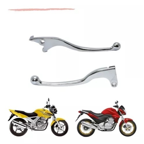 PAR Manete Embreagem + Manete Freio Disco CBX 250 Twister 2000 a 2022 Cromado em Oferta na Shopee