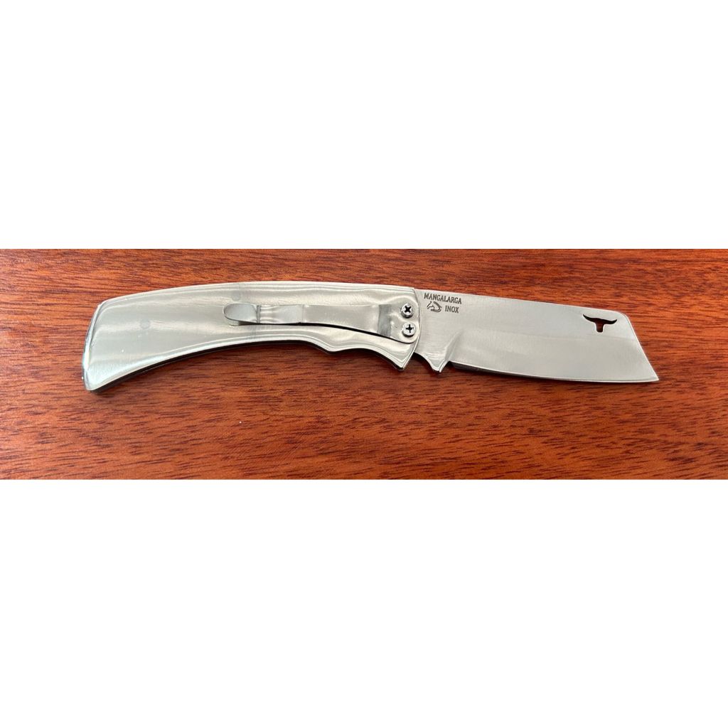 Canivete Mangalarga Inox – Dobrável e Tático com Presilha