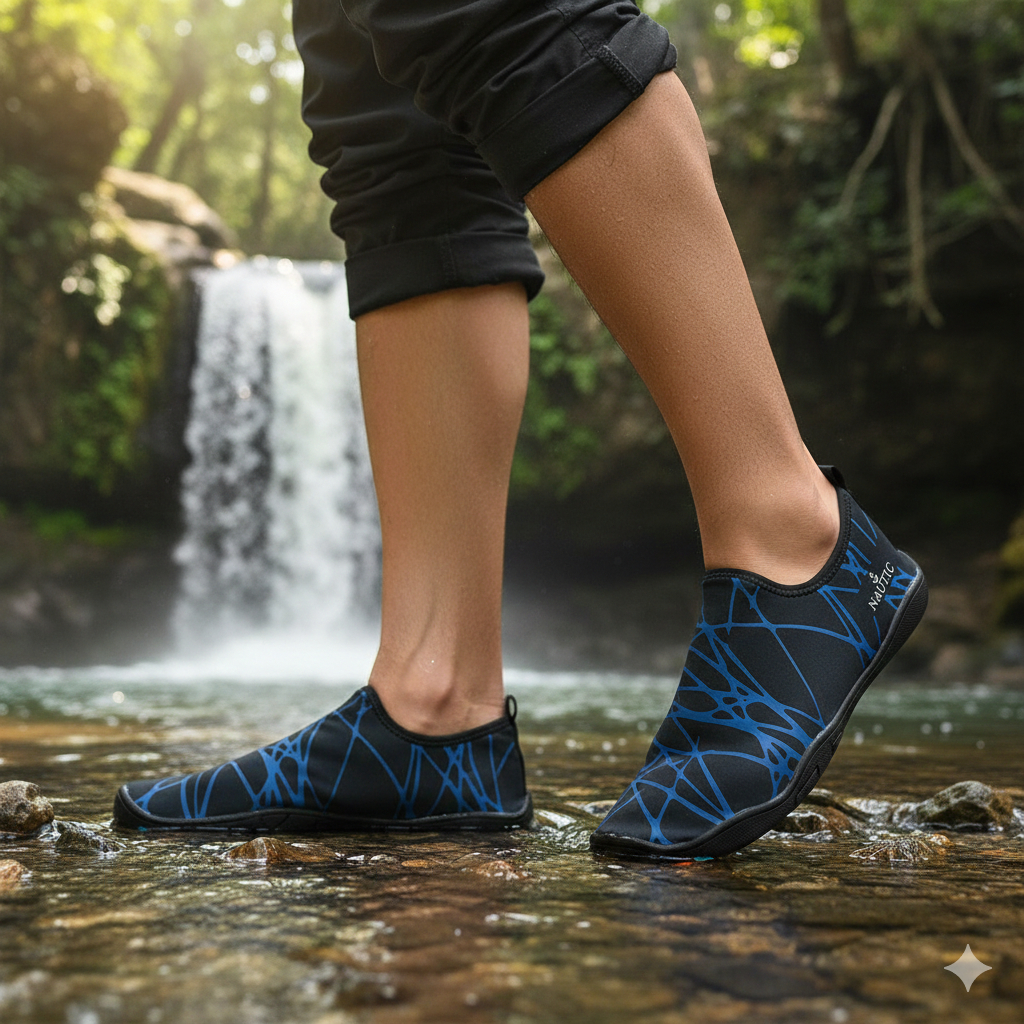 Calçado Aquático Secagem Sapatilha Náutica Para Caminhadas Esportivo Neoprene