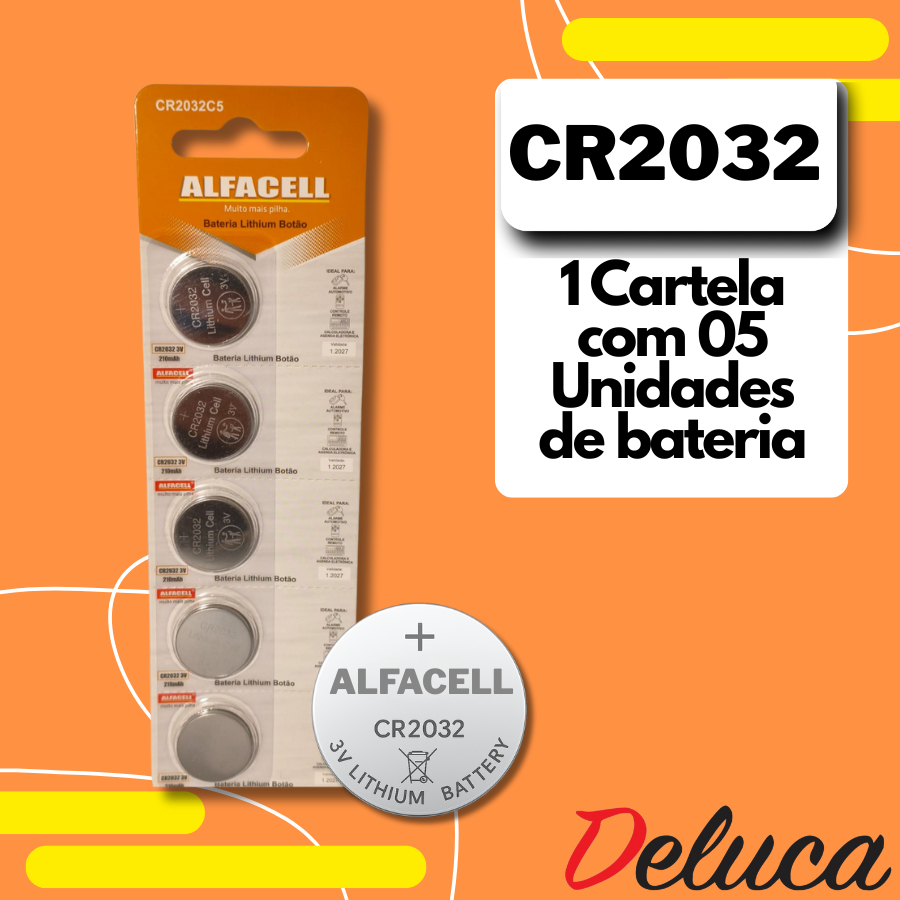 Alfacell CR2032 com 5 Unidades