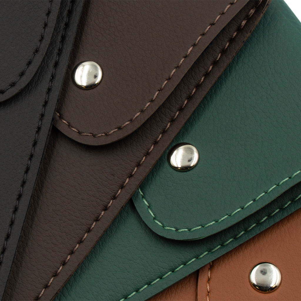 Porta Óculos Estojo Slim Couro Eddias Proteção Sol Grau Horizontal Vertical Case Capa Bolsa Carteira